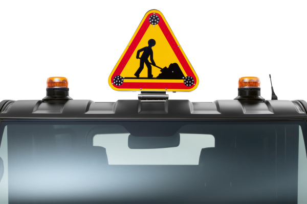 Führerscheinfreies AIXAM-Fahrzeug D-TRUCK Warnlicht