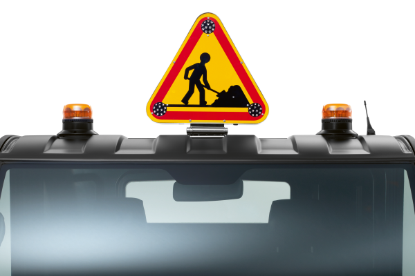 Führerscheinfreies AIXAM-Fahrzeug E-TRUCK Warnlicht